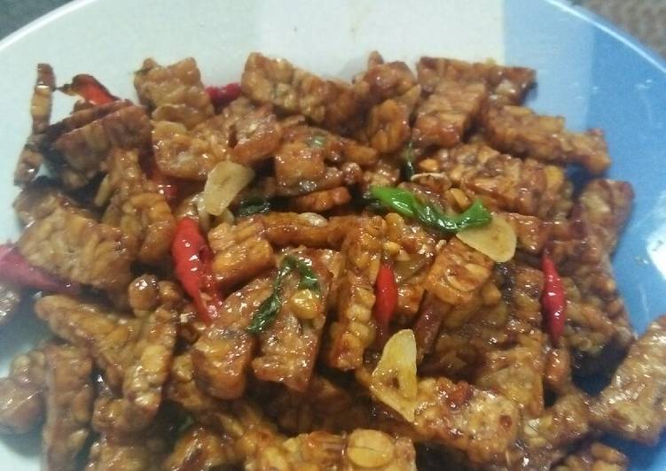 Resep Tempe kering kecap | Cara Membuat Tempe kering kecap Yang Lezat