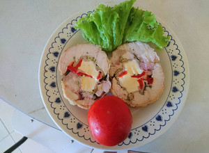 Una foto de Pollo relleno
