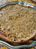 Tarte aux groseilles blanches et grenade