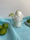 Helado de limón sin azúcar y alto en proteínas