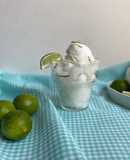 Helado de limón sin azúcar y alto en proteínas