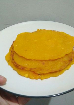 Foto resep Pancake Kabocha Tanpa Telur
