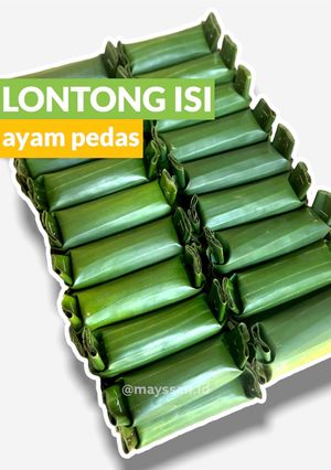 Foto resep Lontong Isi Ayam Pedass
