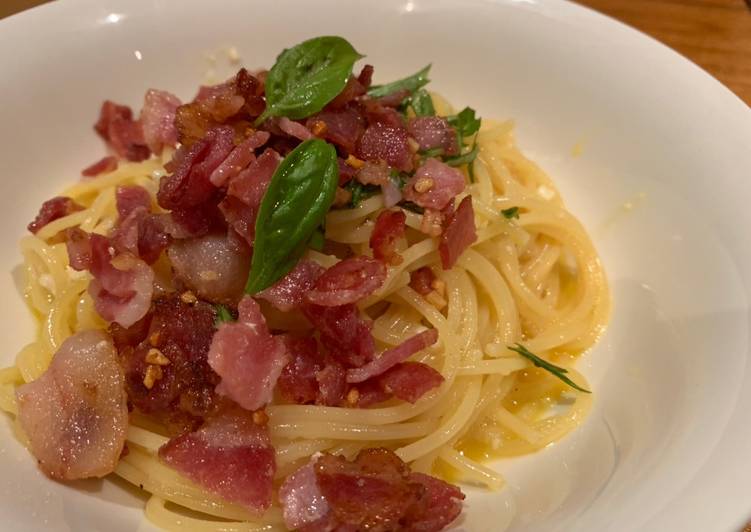 Simple Way to Prepare Homemade Spaghetti Carbonara