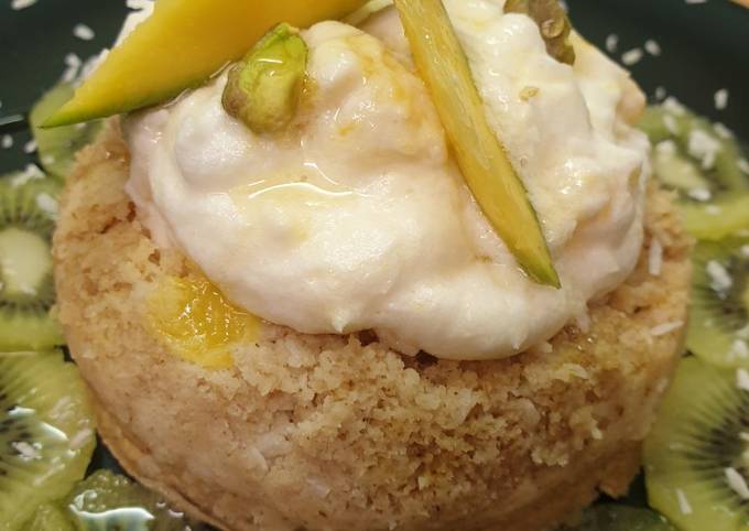 #mugcake Moelleux Ć  la noix de cocoš„„ et mousse Ć  la mangueš„