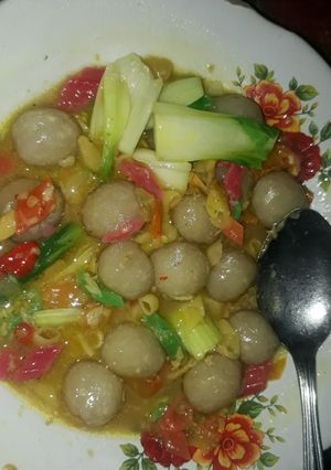 Foto resep Seblak cilok makaroni + sayur