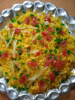 केसरिया भात (Kesariya bhaat recipe in Hindi) रेसिपी मुख्य फोटो