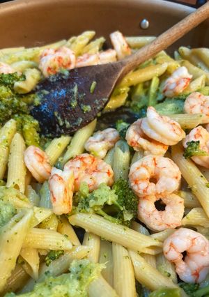 Foto di Penne Broccoli e Gamberi