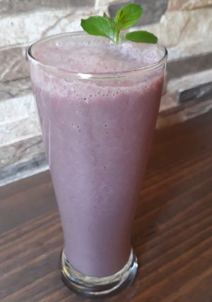 Una foto de Batido de açaí