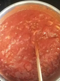A picture of Spaghetti sauce.