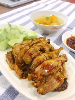 Hình của món Gà khìa nước dừa.
