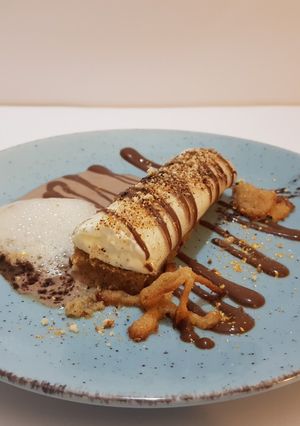 Una foto de Deconstrucción de tiramisú