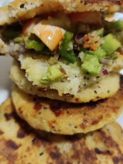 Una foto de Arepa