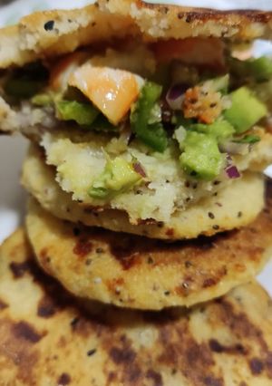 Una foto de Arepa