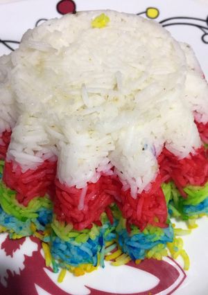 A picture of Rainbow rice ❤️.