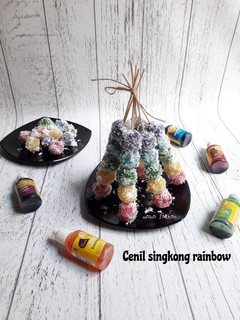 Foto resep Cenil singkong rainbow