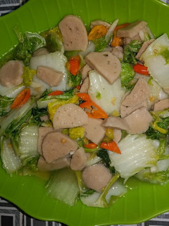 Foto resep Cah sawi putih bakso