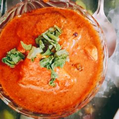 A picture of Paneer butter masala.