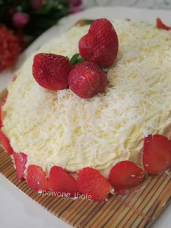 Foto resep Strawberry Cheese Cake Kukus