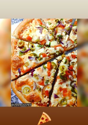 صورة لوصفة بيتزا 🍕