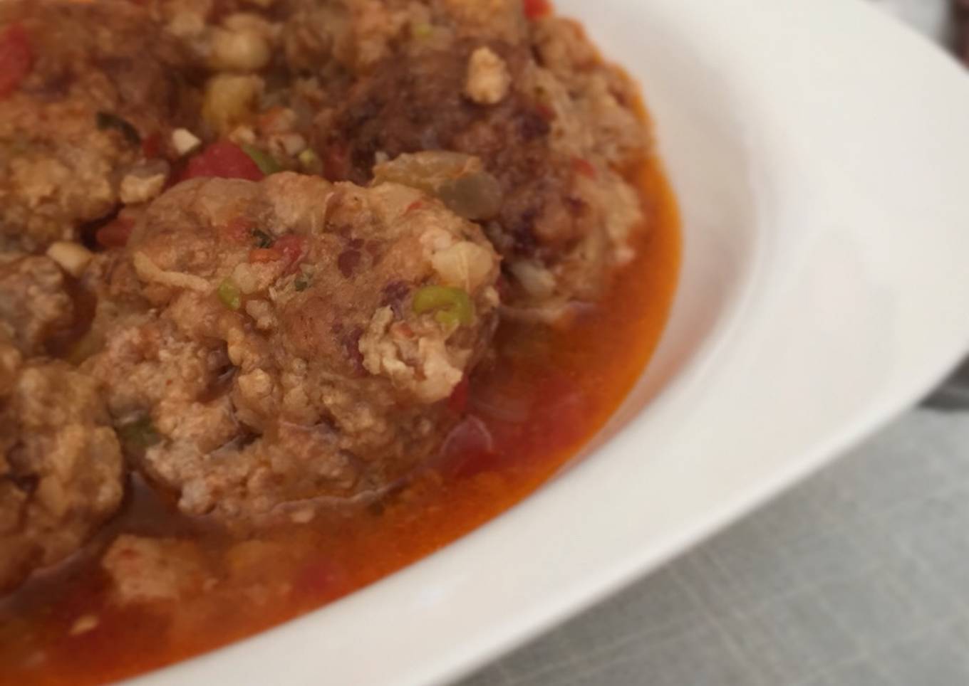 Albóndigas con tomate a la portuguesa 🇵🇹