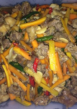 Foto resep Tumis daging pedas manis