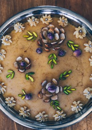 A picture of Walnut Halwa.