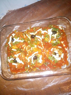 صورة لوصفة غراتان بطاطا بصوص طماطم