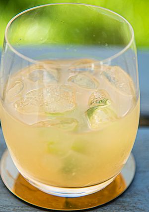 A picture of Caipirinha (Brazilian Cocktail).