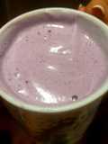Batido de arándanos con leche