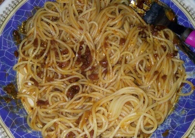 SpaGeti simple sarapan pagi