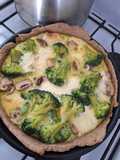 Tarta de Brócoli y champiñones con Masa Integral