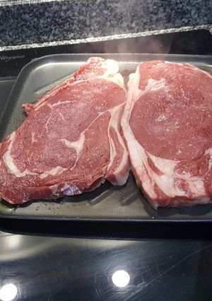Una foto de Chuleta de ternera a la plancha