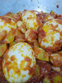 Foto resep Balado Telur Kentang Udang
