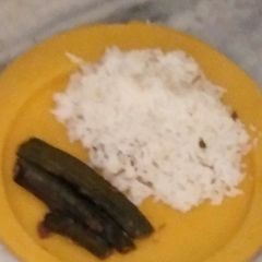 A picture of Bharwa bhindi.