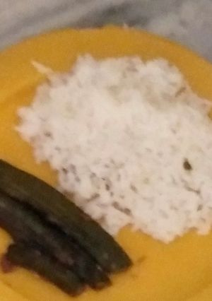 A picture of Bharwa bhindi.
