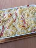 Fusilli Pasta Ham Au Gratin