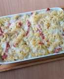 Fusilli Pasta Ham Au Gratin