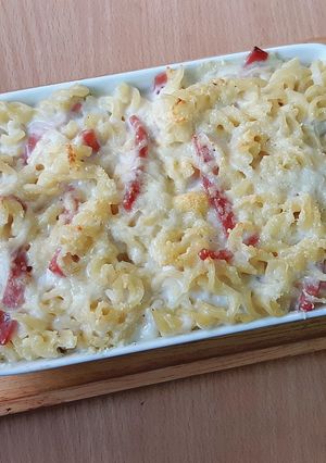 รูปของ Fusilli Pasta Ham Au Gratin