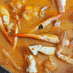 A picture of Crab curry.