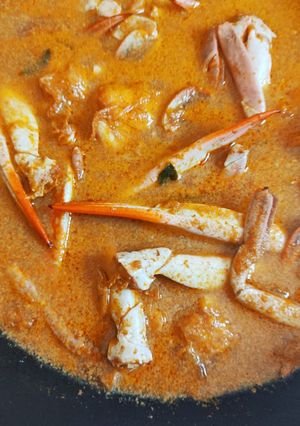 A picture of Crab curry.