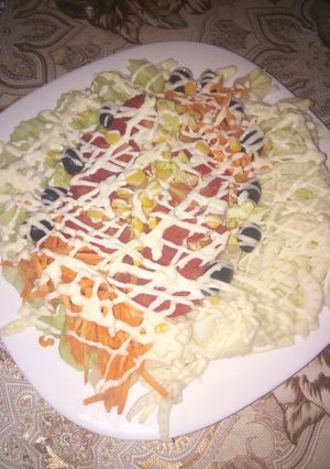 صورة لوصفة سلطة خضراء