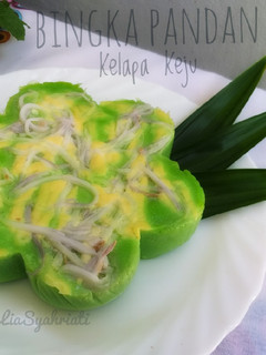 Foto resep Bingka Pandan KeKe (Kelapa Keju)