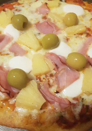 Una foto de Pizza casera