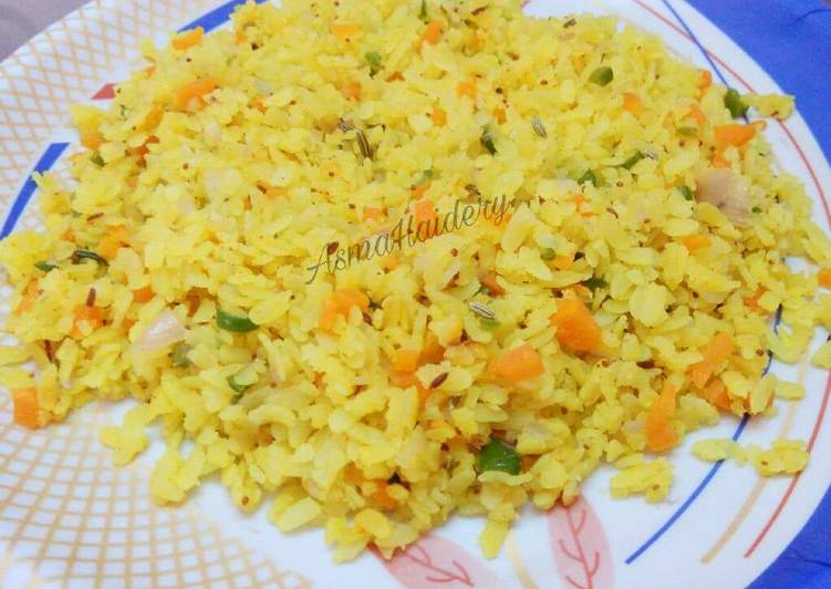 Recipe of Perfect Microwave Poha