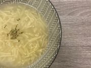 A picture of chicken vegetable broth