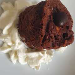 A picture of Mug cake de chocolate (Sin gluten y sin azúcar).