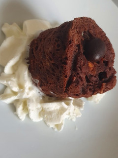 Una foto de Mug cake de chocolate (Sin gluten y sin azúcar)