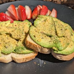 A picture of Nooch toast - breakfast.