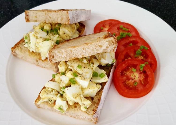 Recipe: Delicious Sourdough egg sandwich